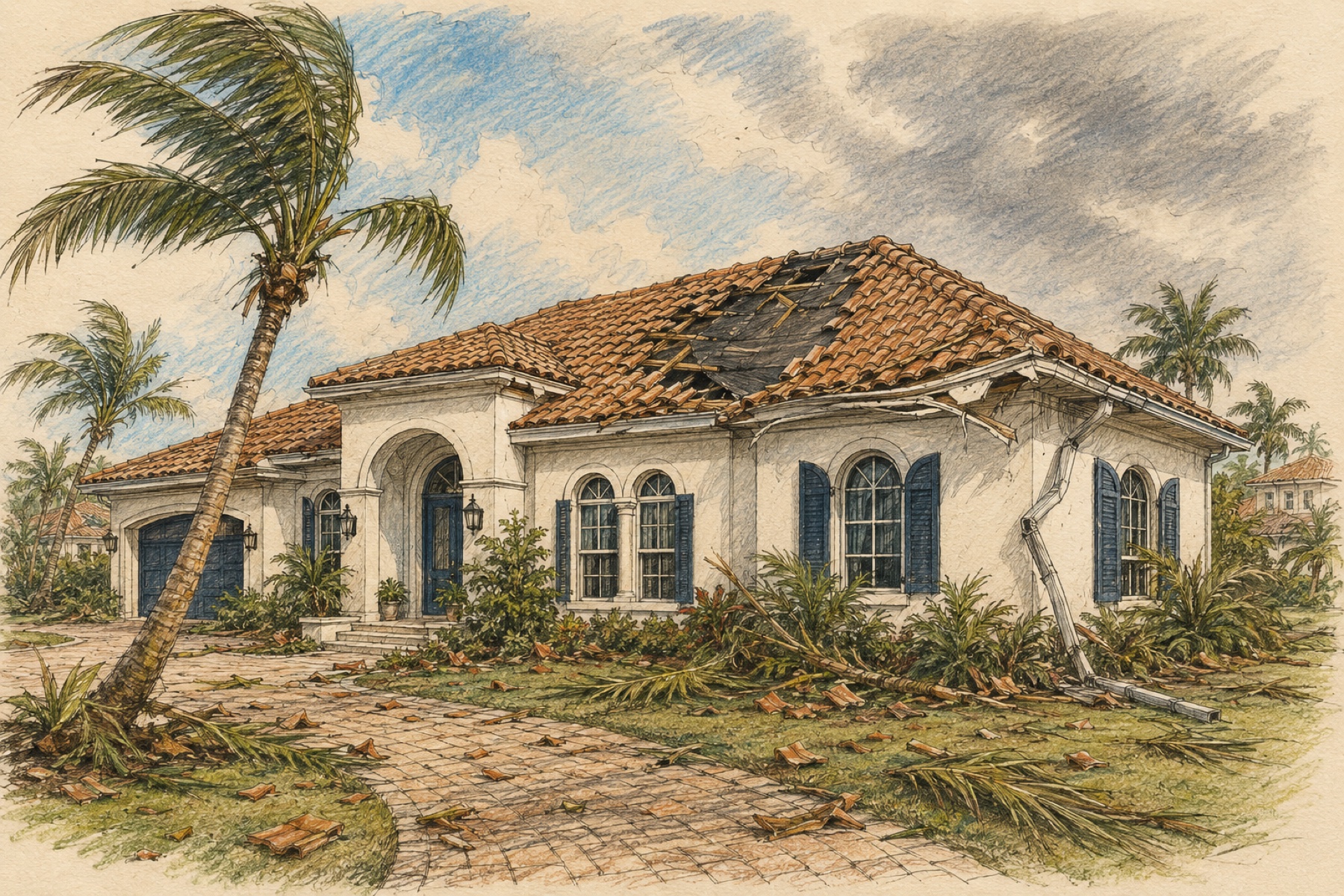 Hurricane damage diagnostic — Greenlight Claims public adjuster inspection